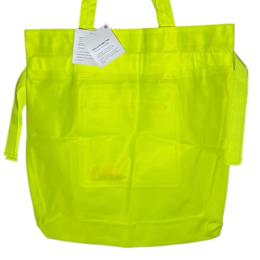 NWT RARE!!! LULULEMON Easy As Sunday Highlight Yellow 19L Tote Bag - Picture 6 of 10